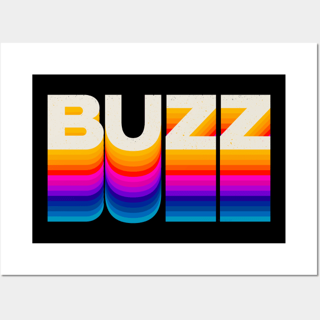 4 Letter Words - BUZZ Wall Art by DanielLiamGill